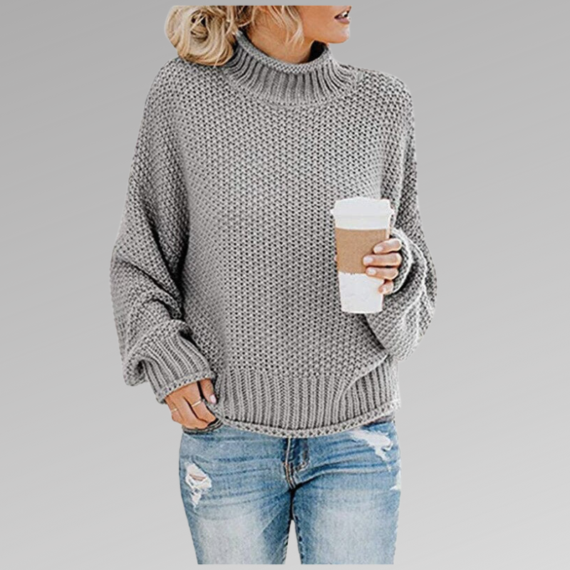 HELLENA - CLASSY TURTLENECK PULLOVER