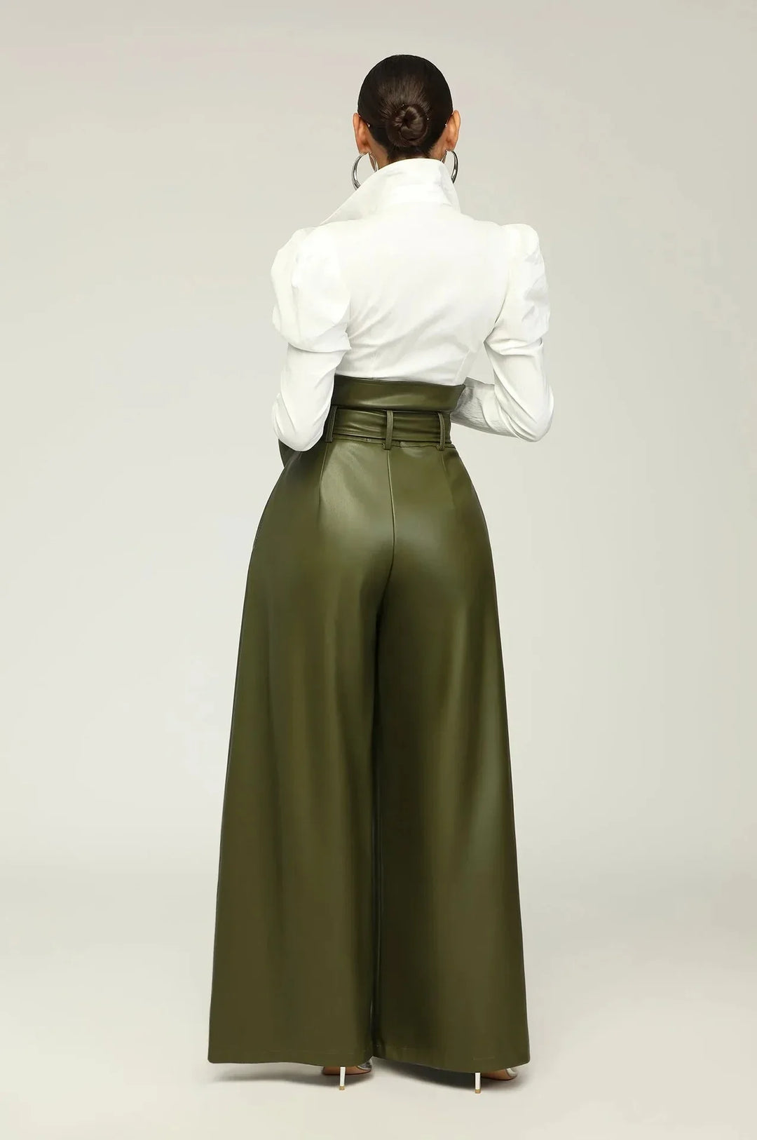 DILA - HIGH WAIST TROUSERS WITH BELT